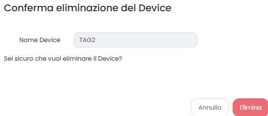 Conferma Eliminazione Device Milesight DS3604