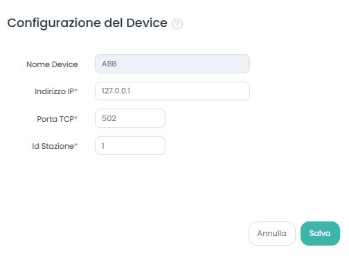 Configurazione Device_Modbus