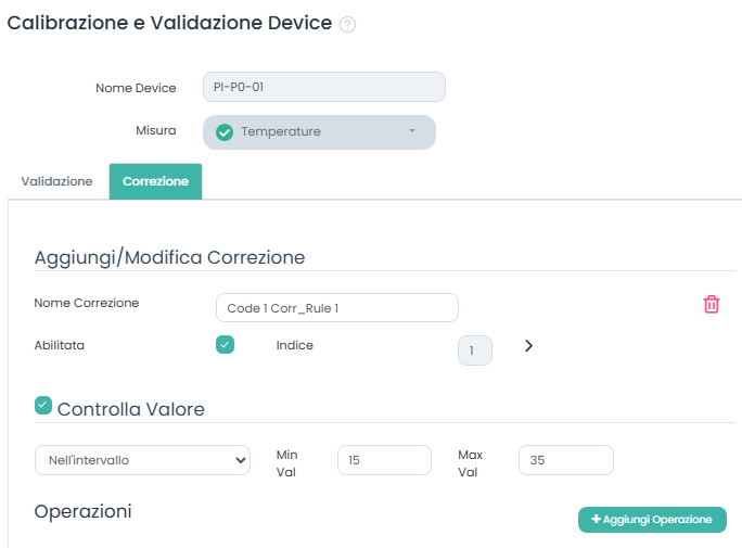 Correzione Milesight