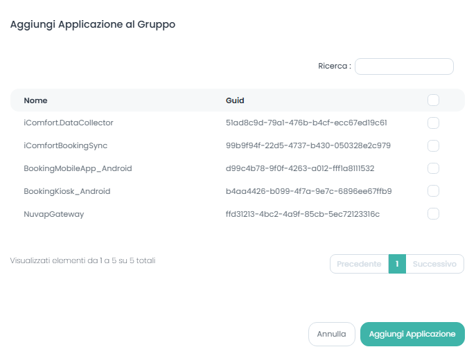 Add Application Group
