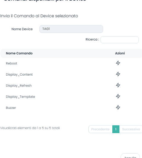 Invia comandi remoti al Device Milesight DS3604