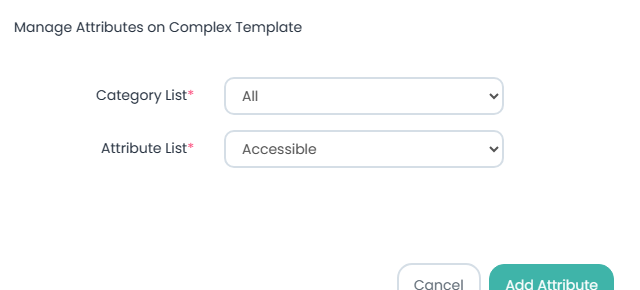 Manage Attributes On Complex Template