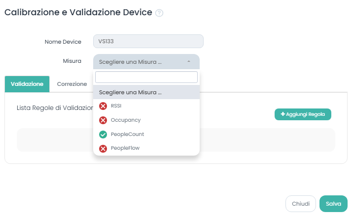 Validazione Milesight VS133