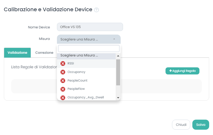 Validazione Milesight VS135