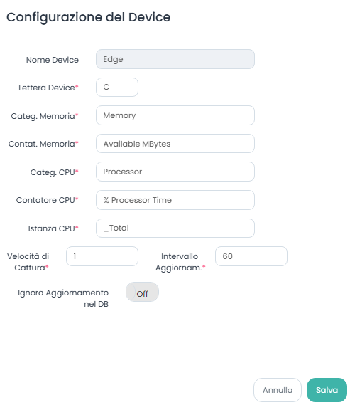 Modifica Config Edge