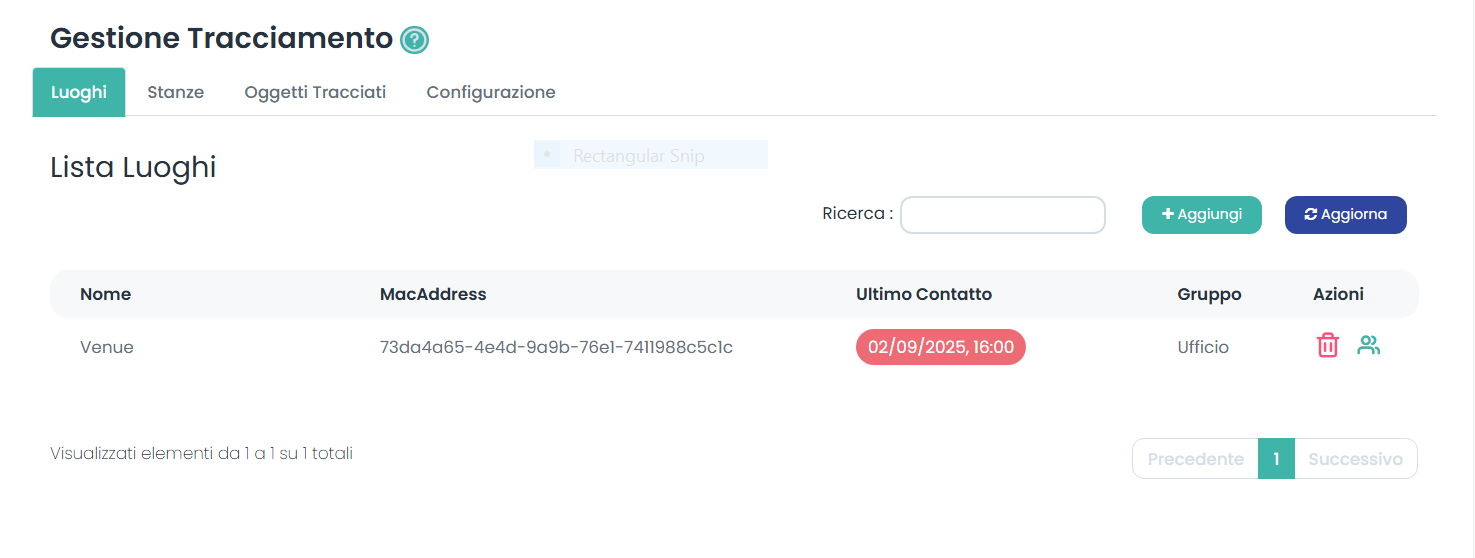 Lista Luoghi