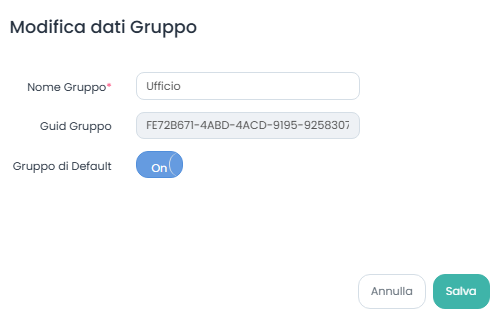 Modifica dati Device Group