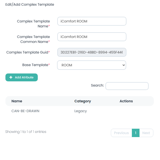 Modifica Complex Template