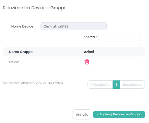 Nuova Relazione Device WTS506 Gruppi