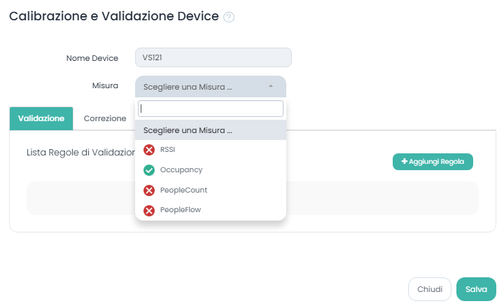 Validazione Milesight VS121