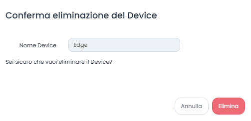 Conferma Eliminazione Edge