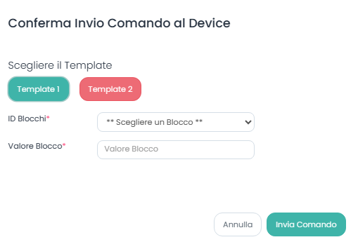 Invia messaggio display content