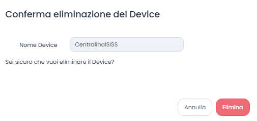 Conferma Eliminazione Device WTS506